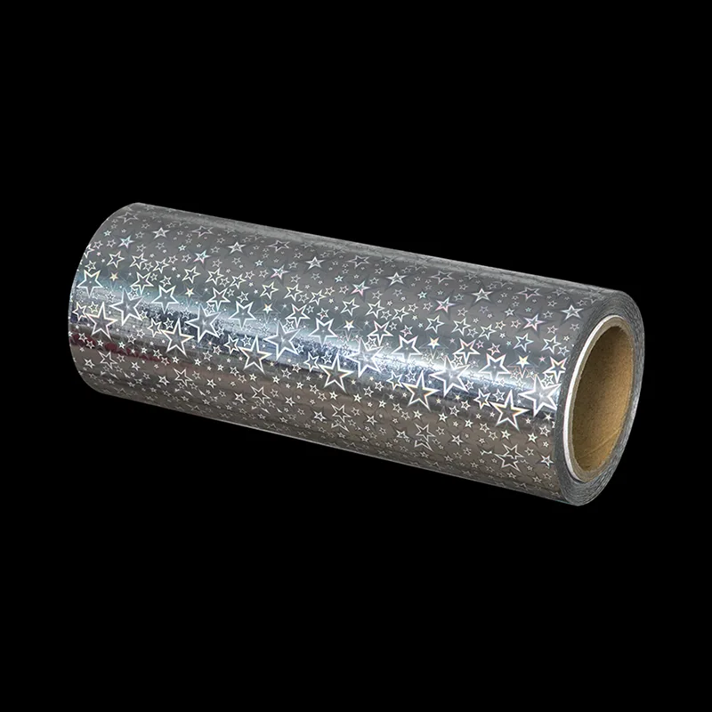 Metalized Silver Holographic Lamination Film